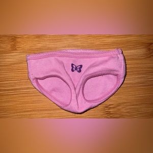 American Girl Julie Underwear Panties Retired Meet Butterfly Pink Doll 18”